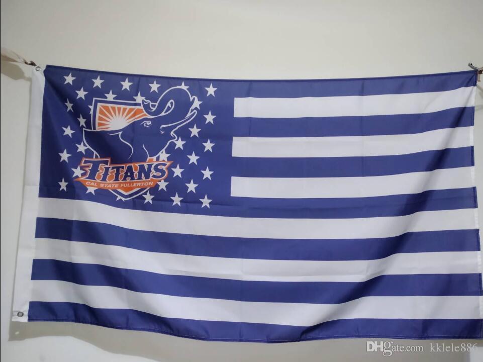 Cal State Fullerton Titans Flag X Cm Polyester Csuf