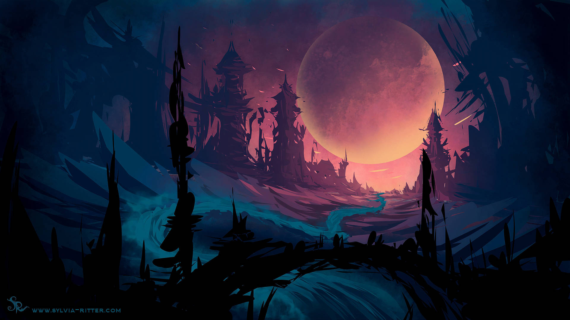 Aesthetic Moon Wallpaper