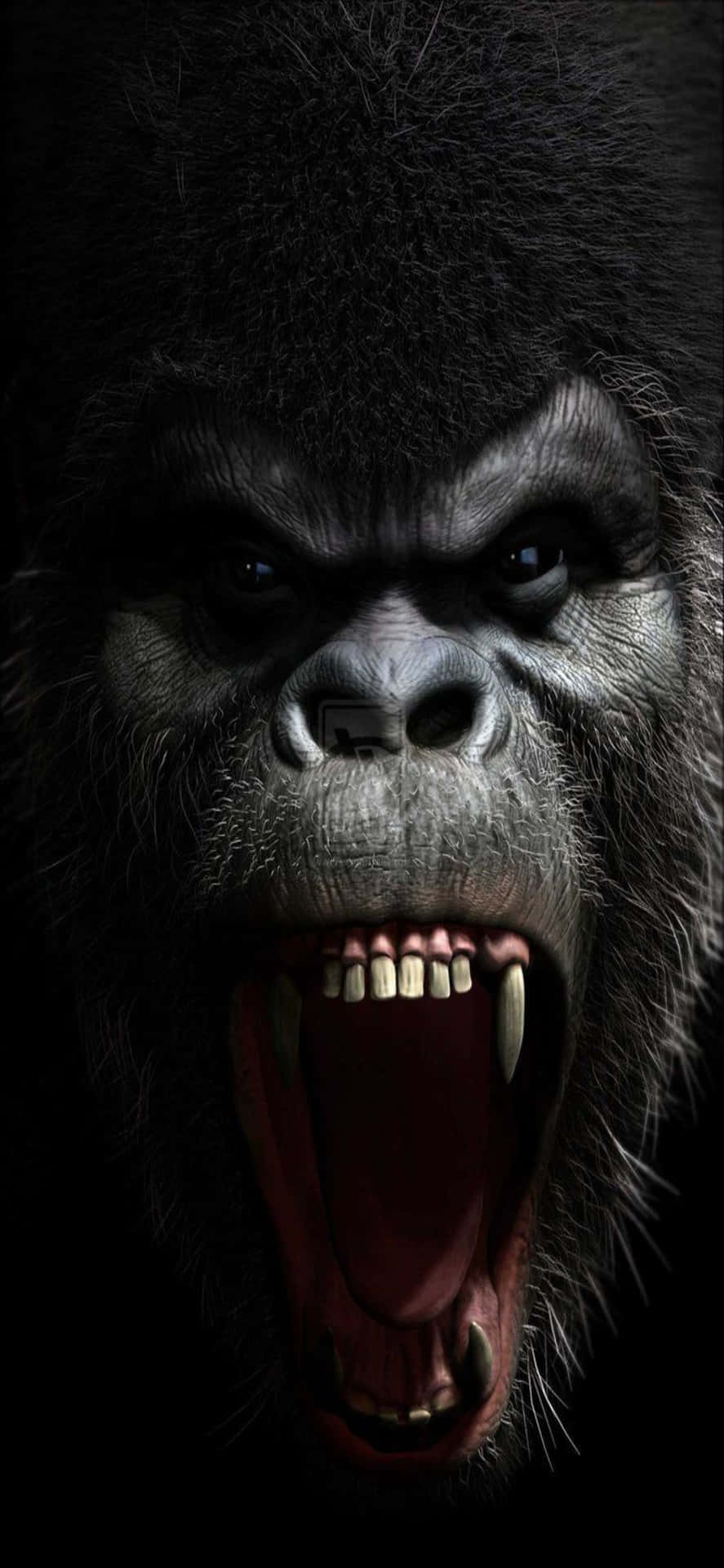 Gorilla Joins The iPhone X Club Wallpaper
