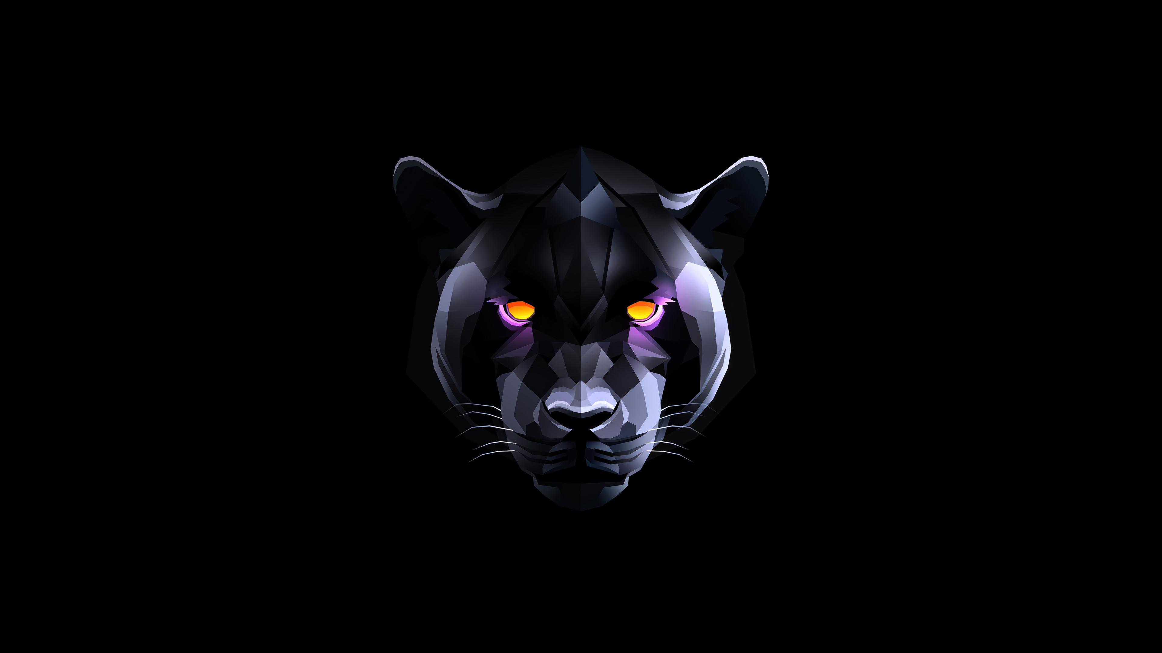 Black Panther Black Abstract Digital Art 4K Wallpaper iPhone HD