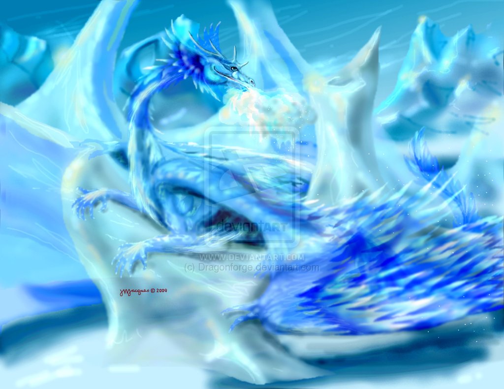 Drawings Of Ice Dragons Wallpaper Background HD With Resolutions