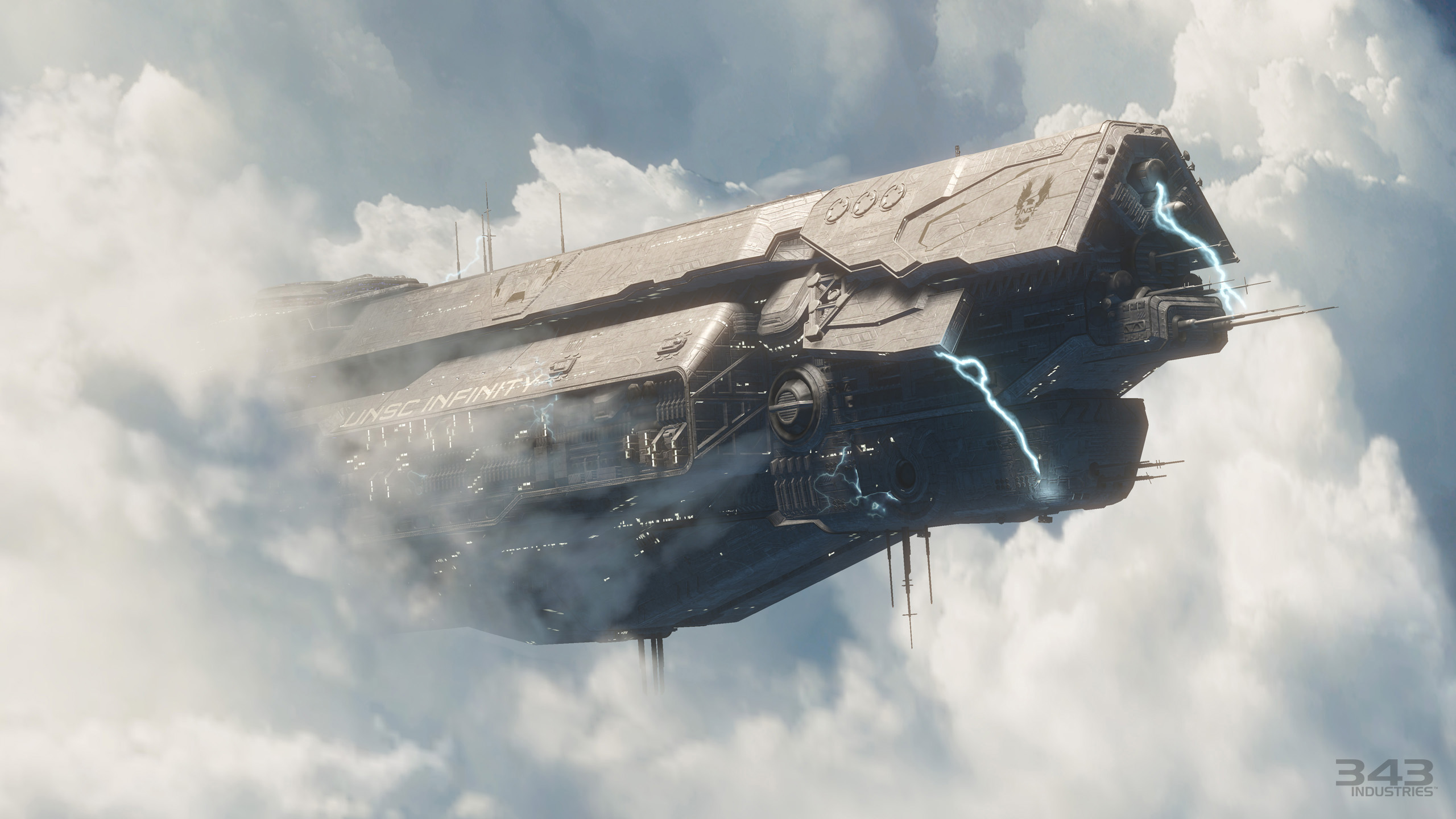 Unsc Infinity Computer Wallpaper Desktop Background