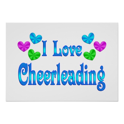 Love Cheerleading Poster