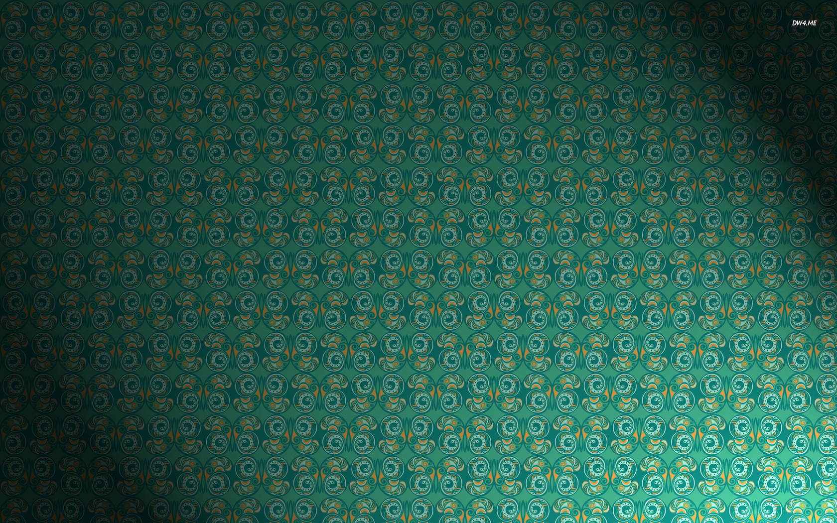 Green Swirl Pattern Wallpaper