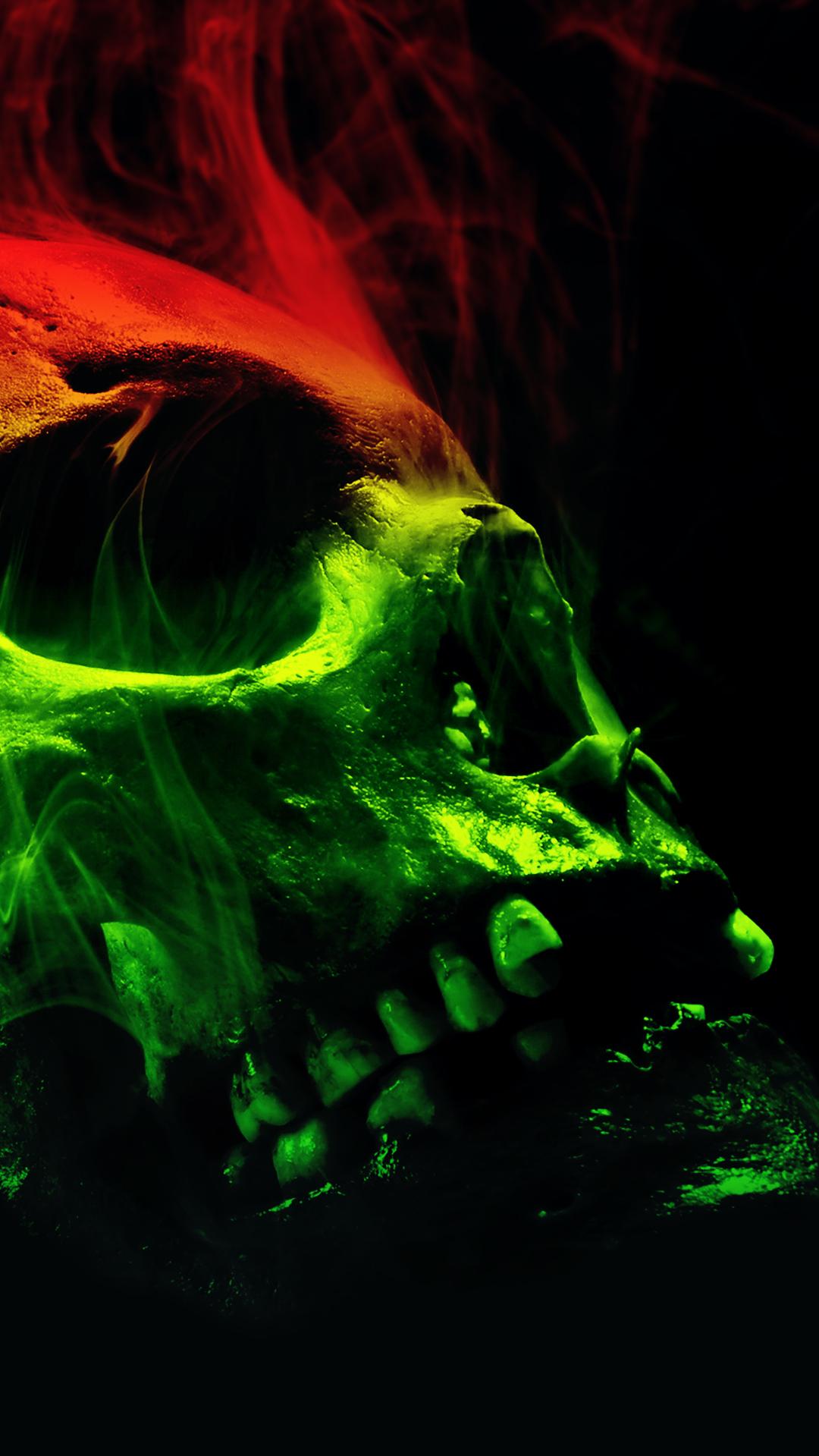 Smoking Skull HD Wallpaper For Your Mobile
