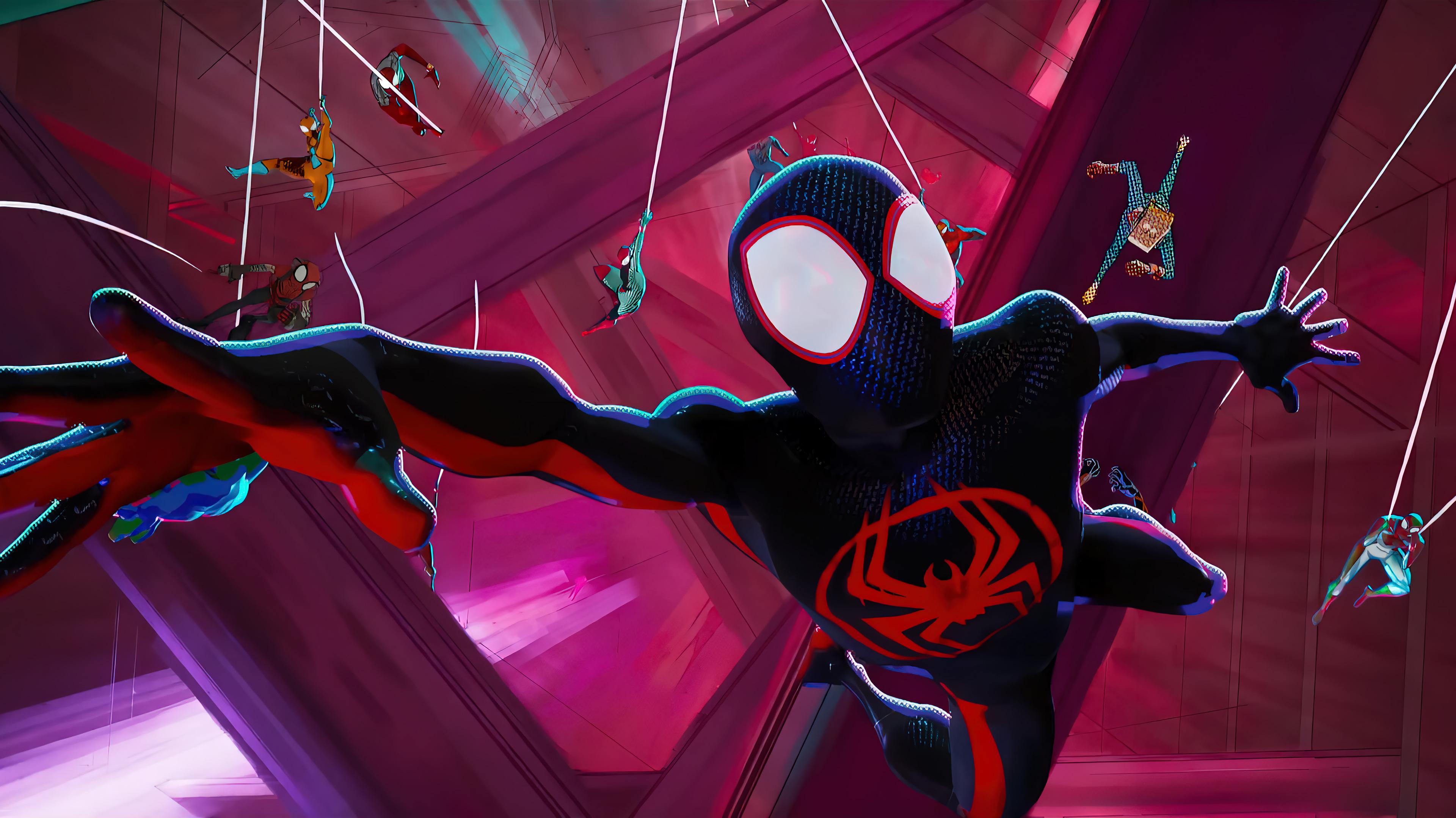 Miles Morales Spider Man Across The Verse 4k Wallpaper