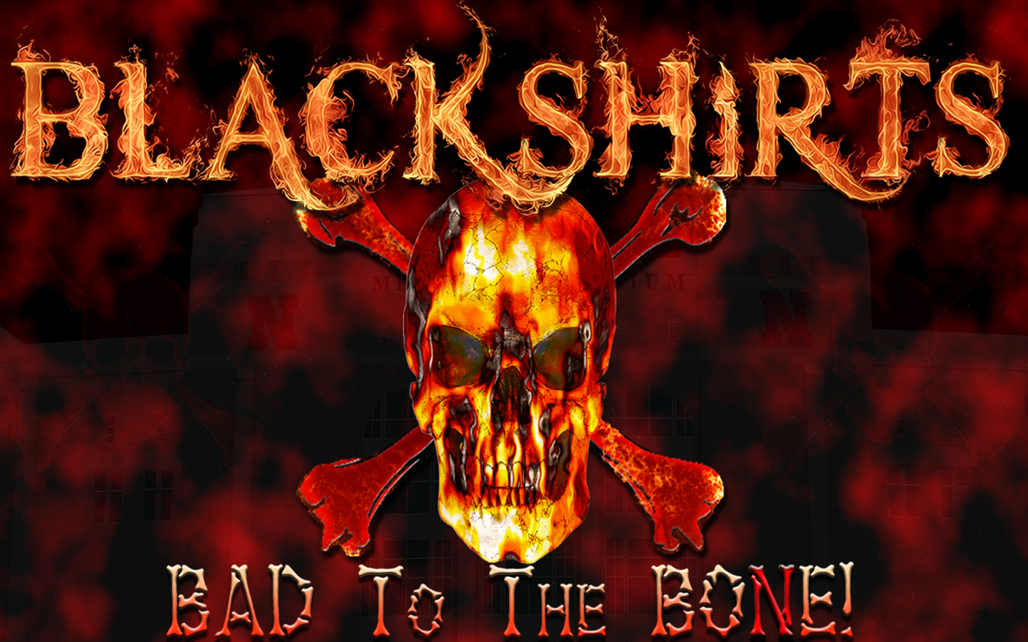 Wallpaper By Wicked Shadows Husker Blackshirts Bad To The Bone