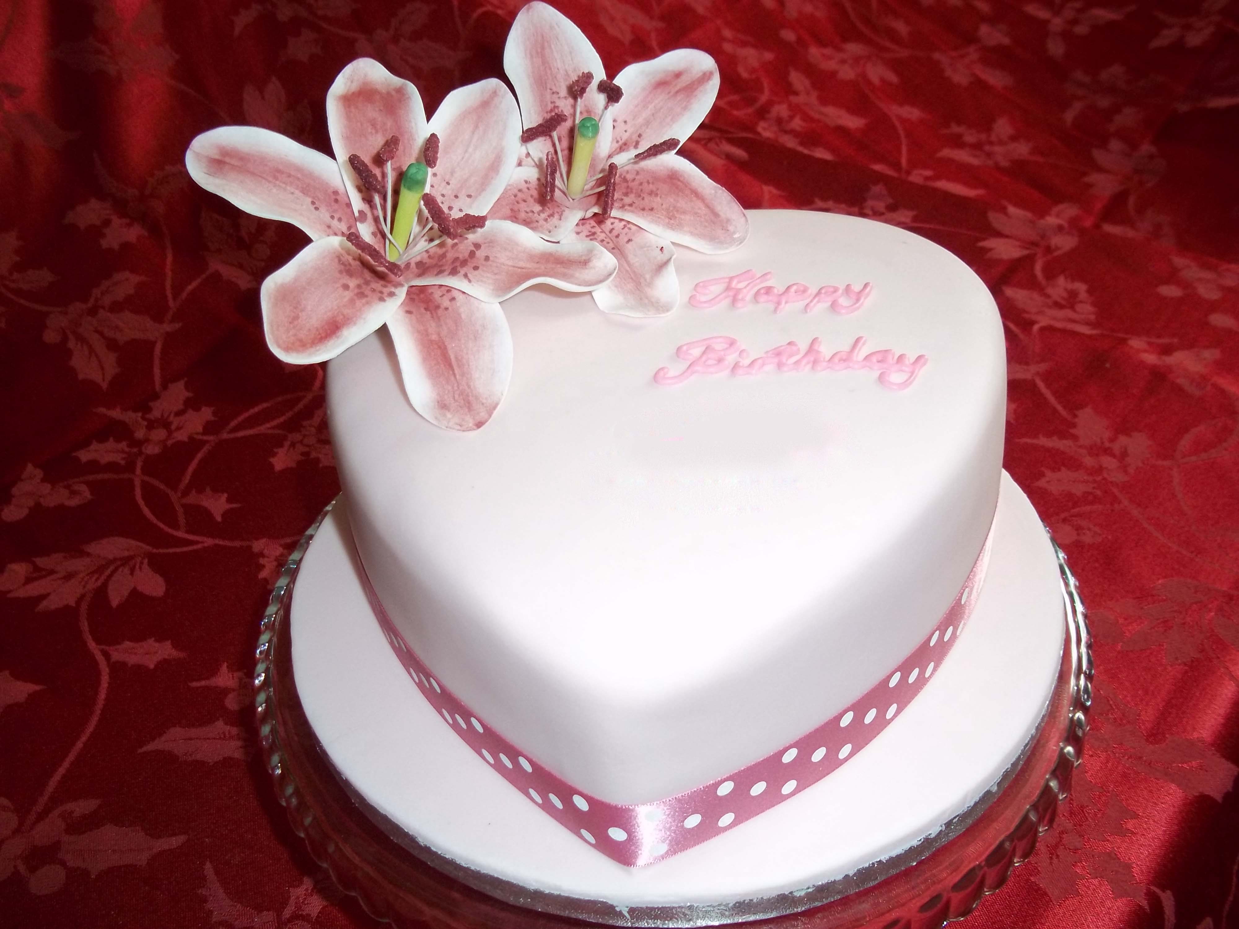 Happy Birthday New Heart Cake HD Wallpaper 11048