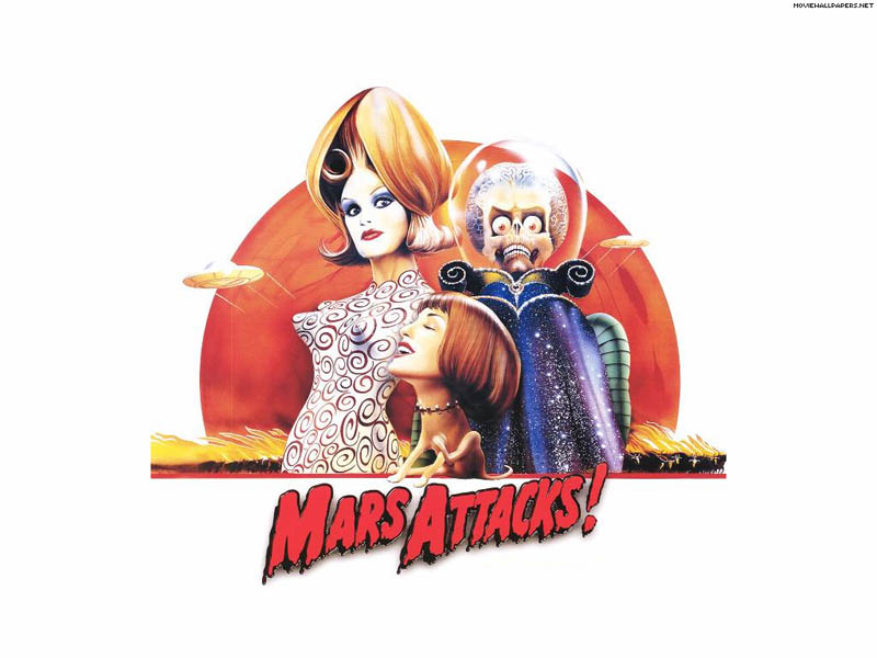 Mars Attacks Tim Burton Wallpaper