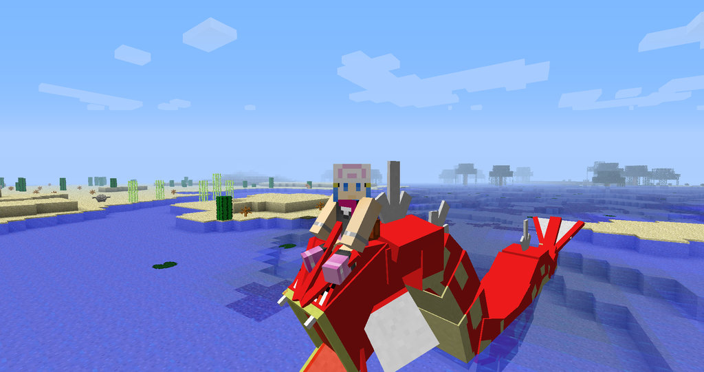 Pixelmon Minecraft Picture Series Riding Gyarados By Mcmurp On