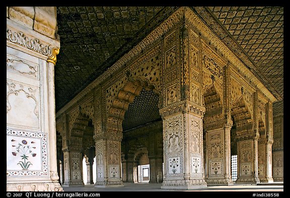 Picture Photo Columns And Arches Royal Baths Red Fort New Delhi