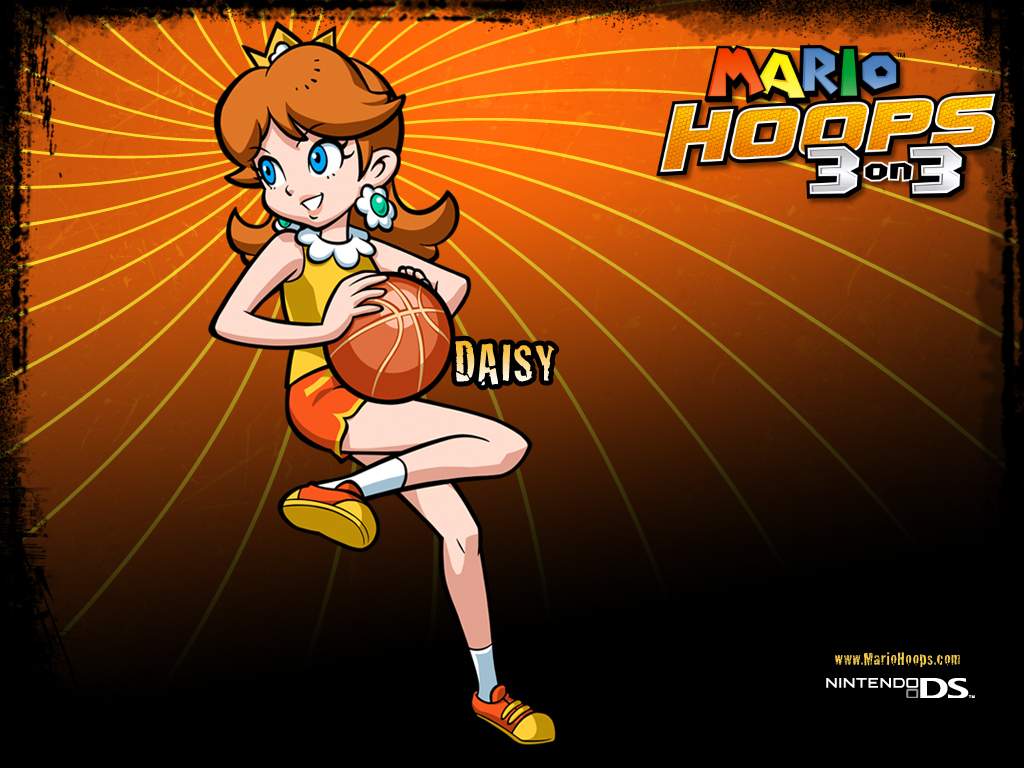 Princess Daisy Image Mario Hoops On HD Wallpaper And
