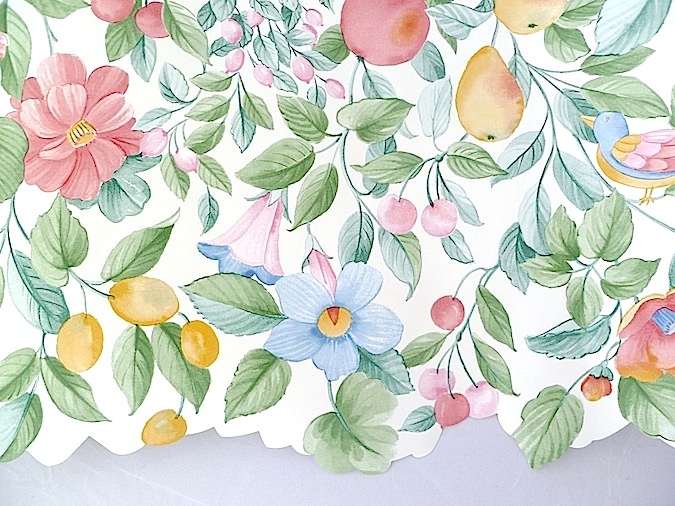 This Amazing Vintage Waverly Wallpaper Border Is High With A
