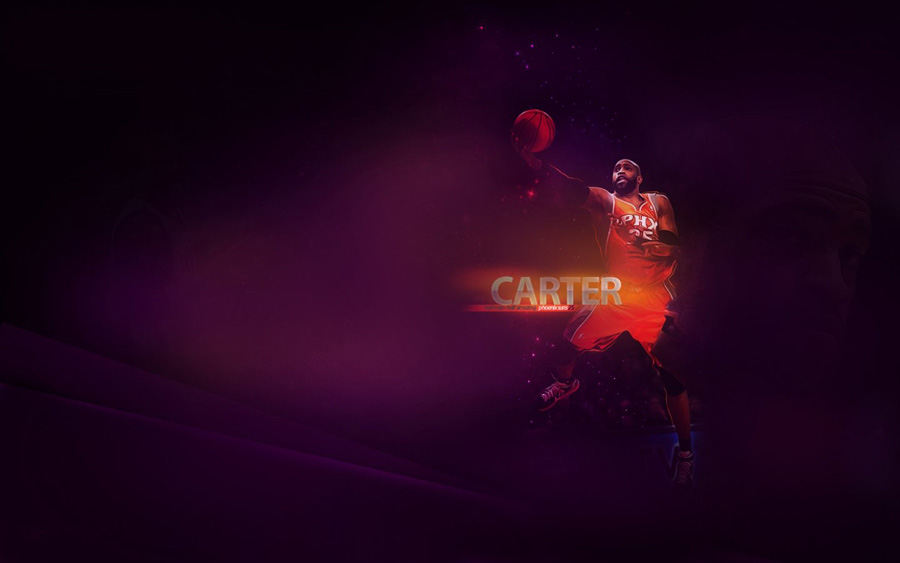 Vince Carter Suns Layup Widescreen Wallpaper Basketball Wallpapers