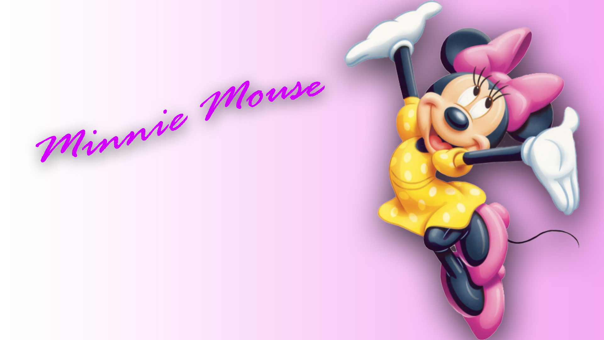 Right click the HD 1920 x 1080 Minnie Mouse wallpaper image and choose