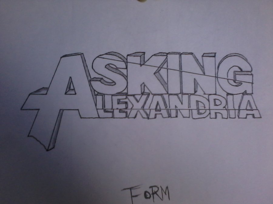 Asking Alexandria 3D ized logo by SweeneySixx66 on