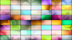  in multicoloured rectangles loop background   HD stock footage clip