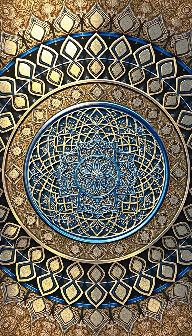 Metallic Circle Wallpaper