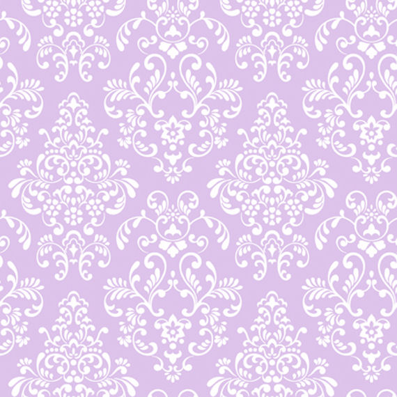 Lavender Delicate Document Damask Wallpaper Wall Sticker Outlet