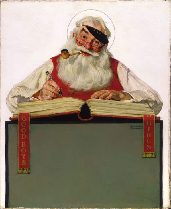 Norman Rockwell Christmas Paintings Painted For Brands