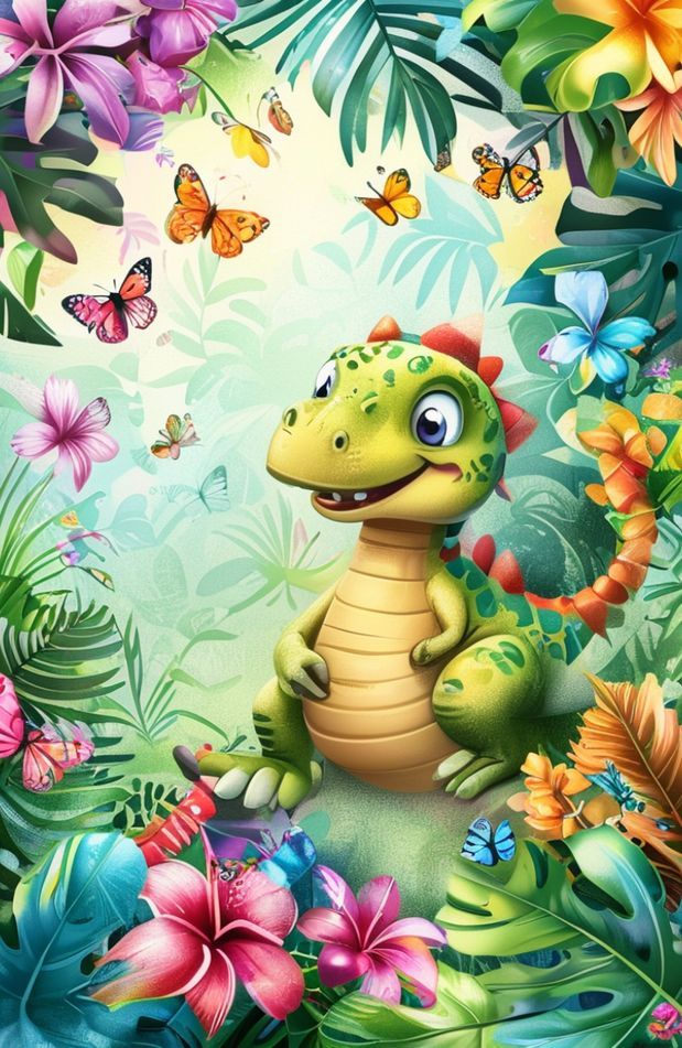 Cute Dinosaur Background