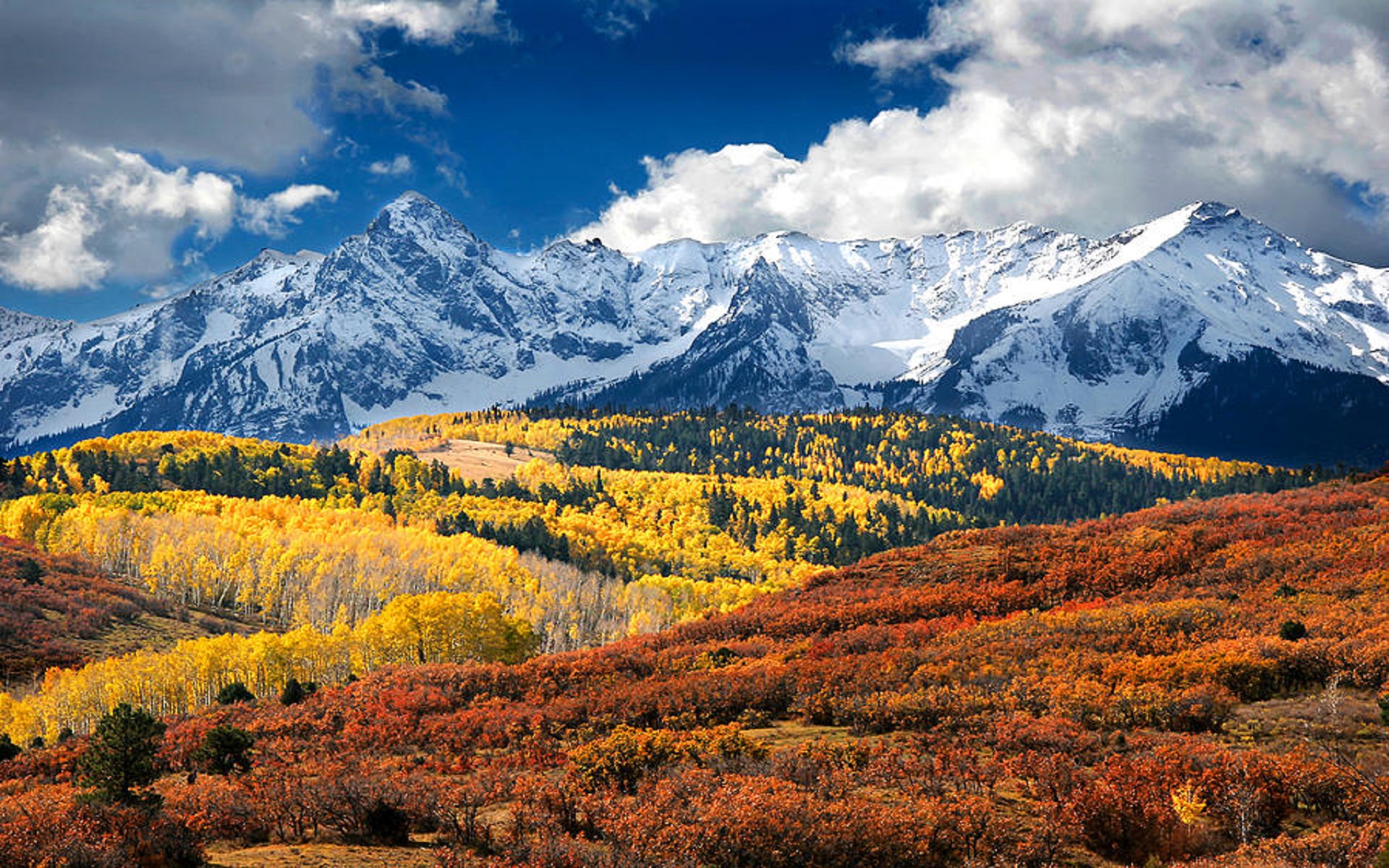Hallett Peak And Flattop Mountain Colorado Wallpaper