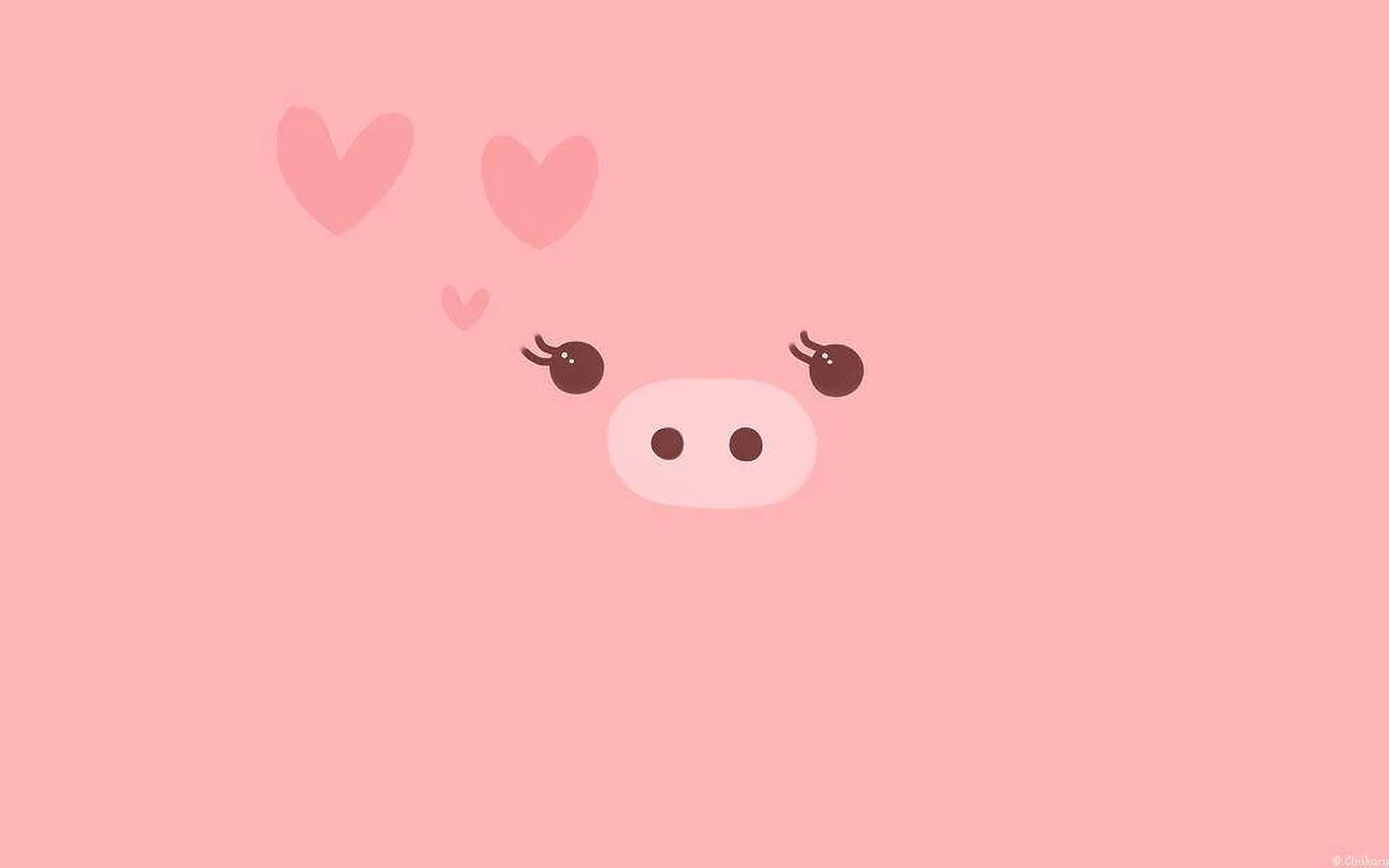Cute Pig Background S Wallpaper