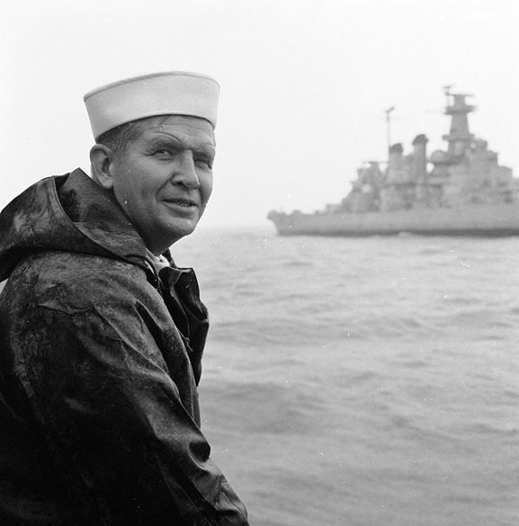 North Carolina Governor Terry Sanford And The Uss