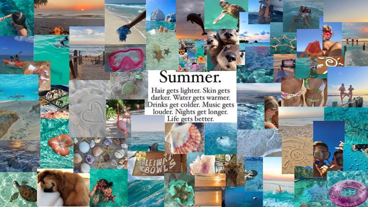 Summer Collage Laptop Wallpaper