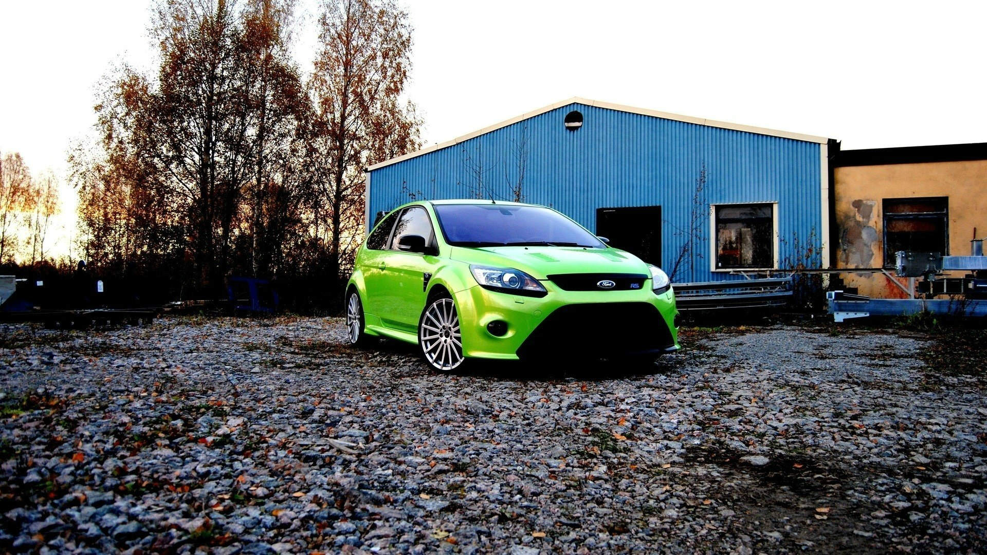 Green Ford Focus Rs Wallpaper HD