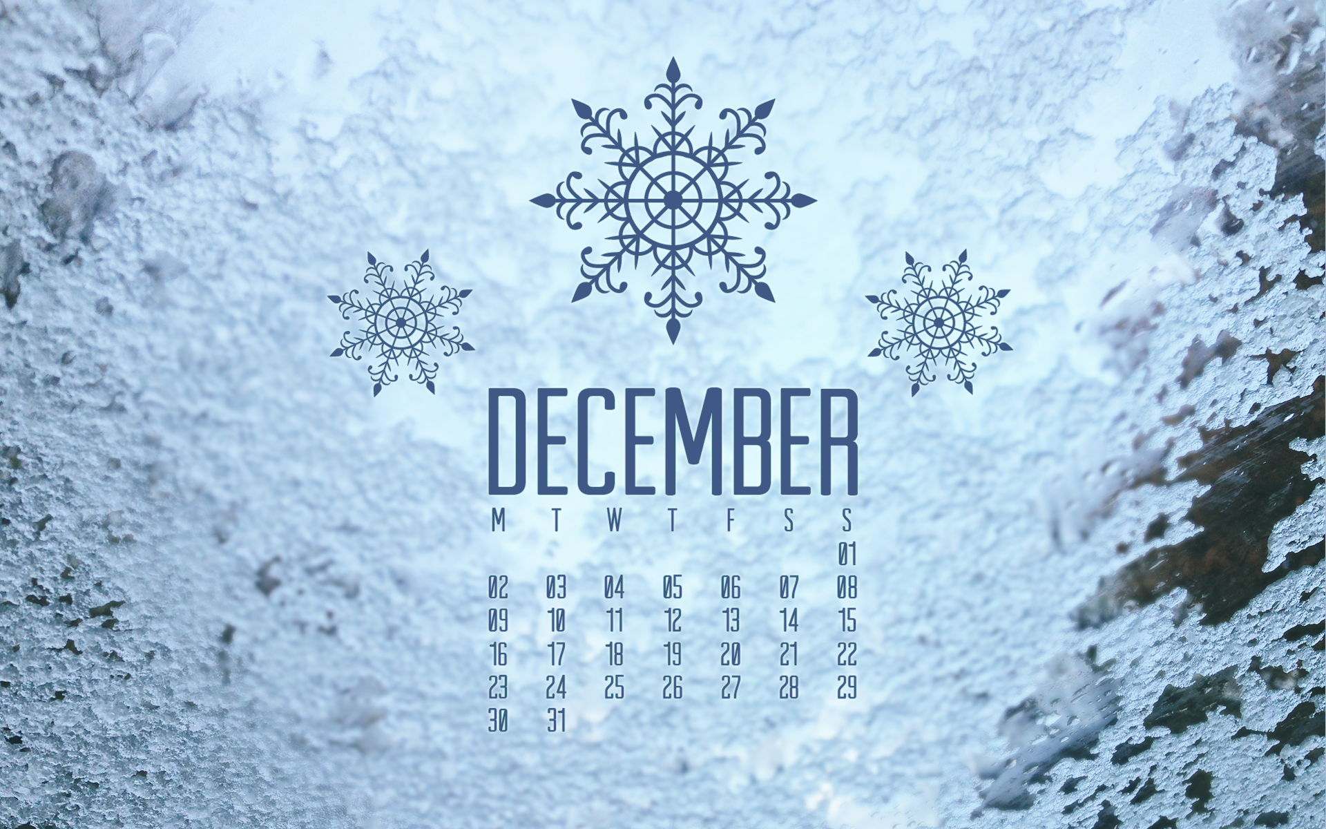 December Calendar Desktop Wallpaper - Printable Calendar
