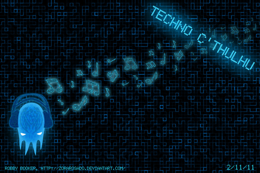 Techno Cthulhu Wallpaper By Zorarosado