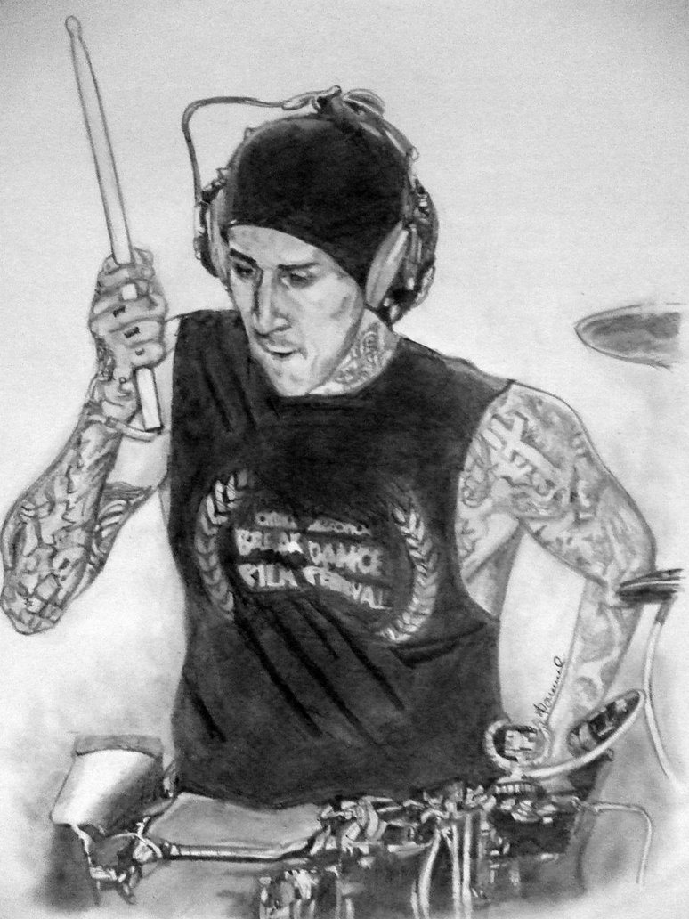 travis barker drawing by jordanh17 on