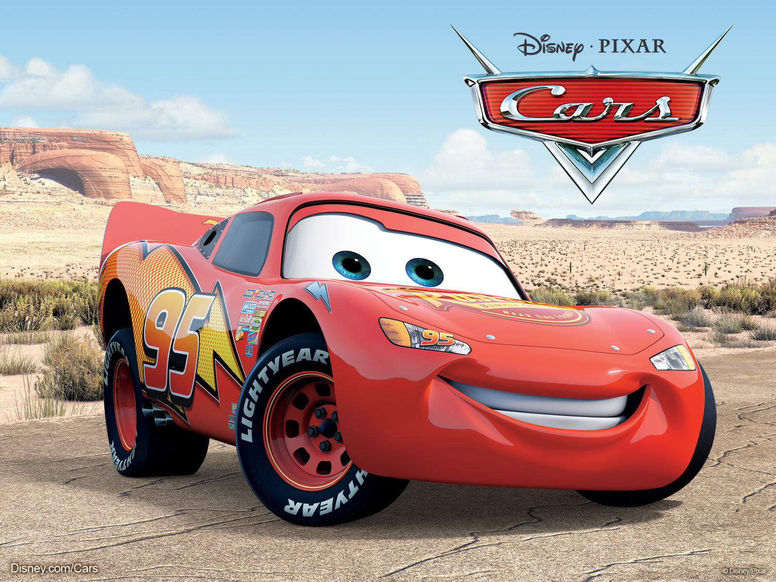  McQueen the red race car from the DisneyPixar move Cars wallpaper 1600x1200
