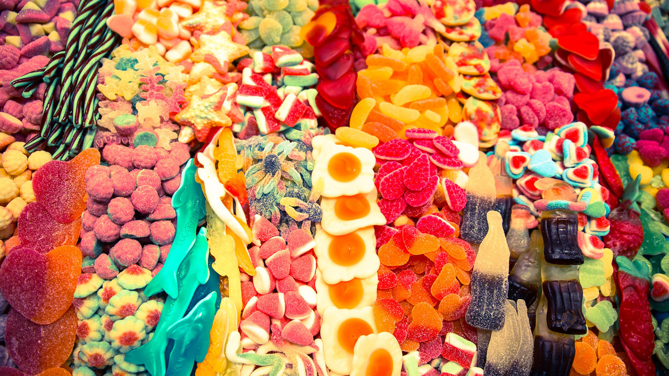 Colorful Candies Wallpaper