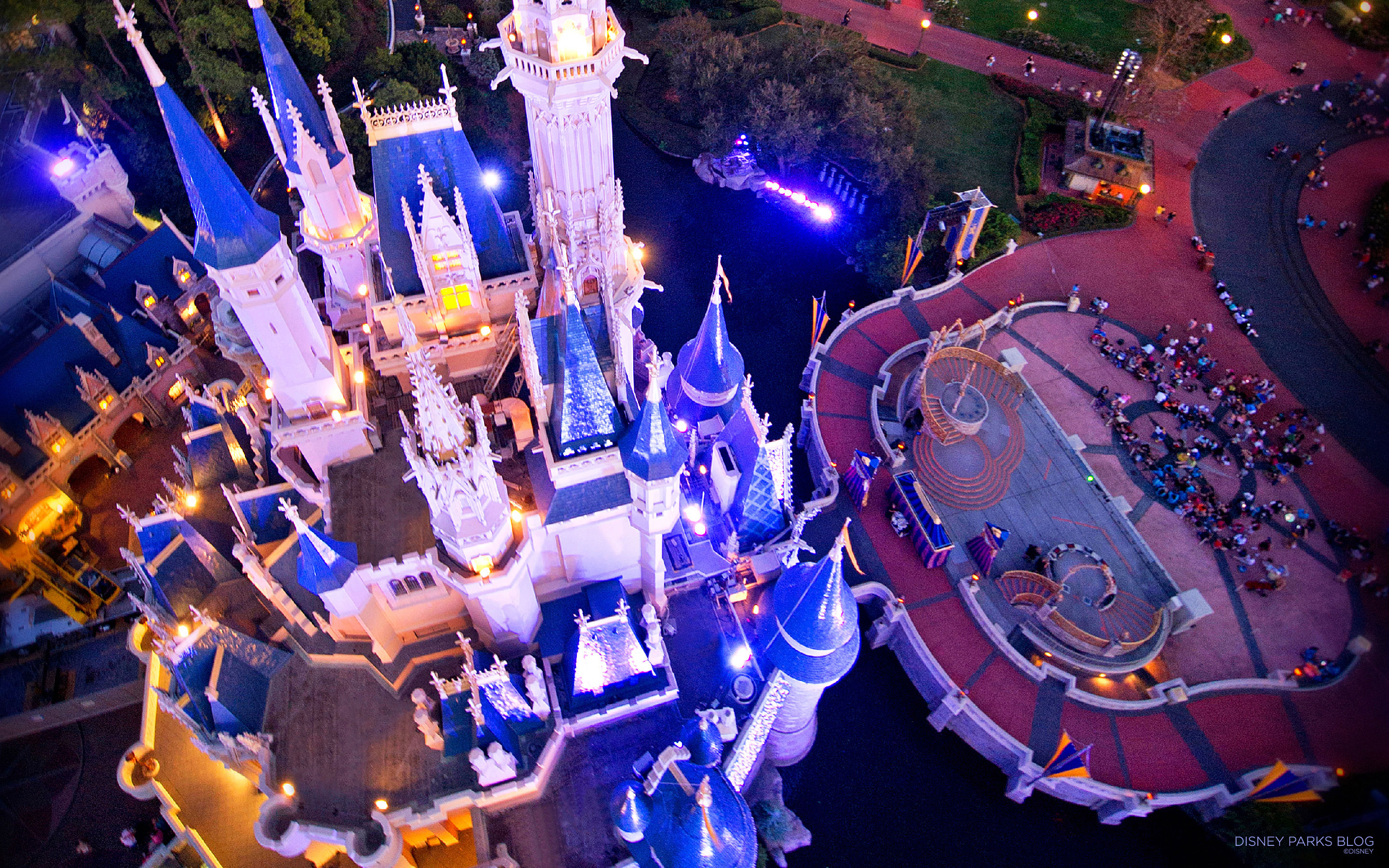 Birds Eye View of Cinderella Castle