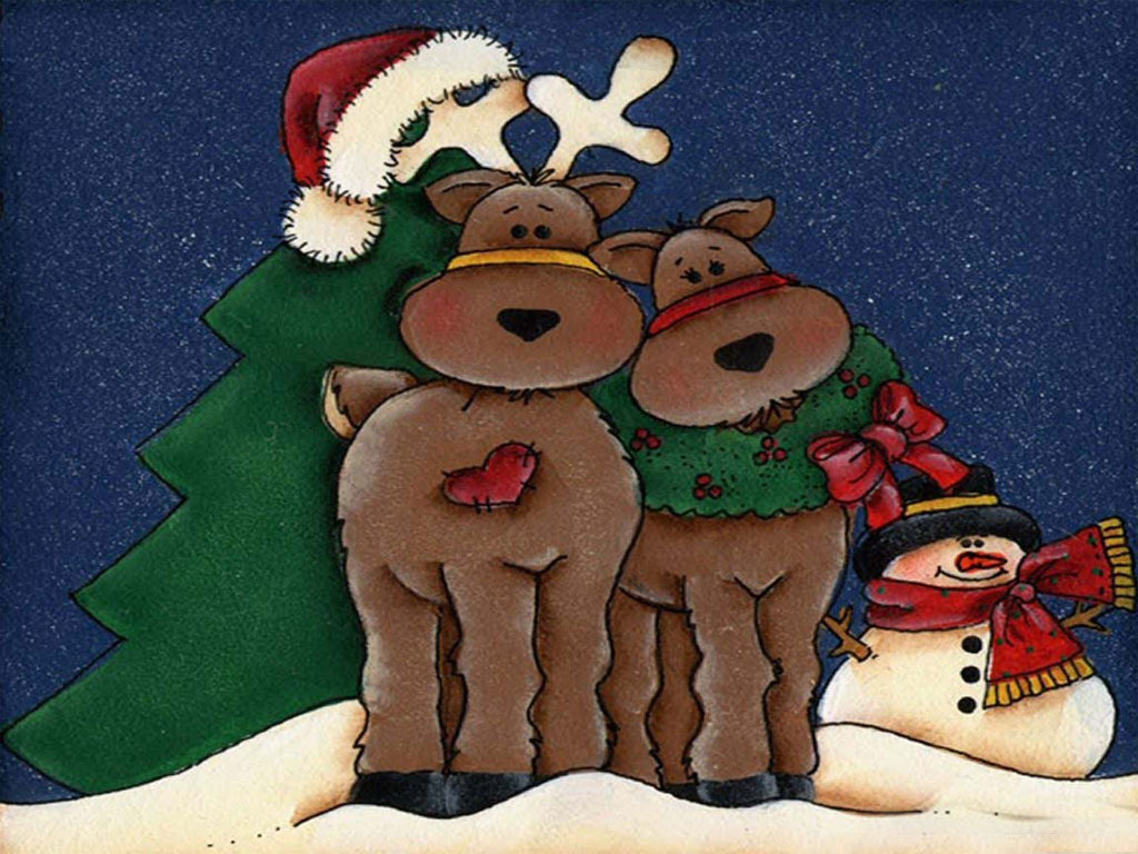 Christmas Puter Wallpaper Reindeer
