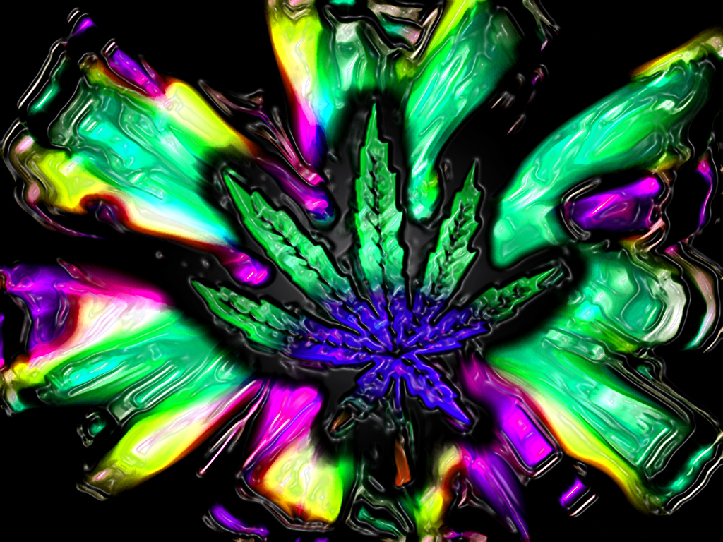 Clubs Marijuana Image Title Trippy Wallpaper