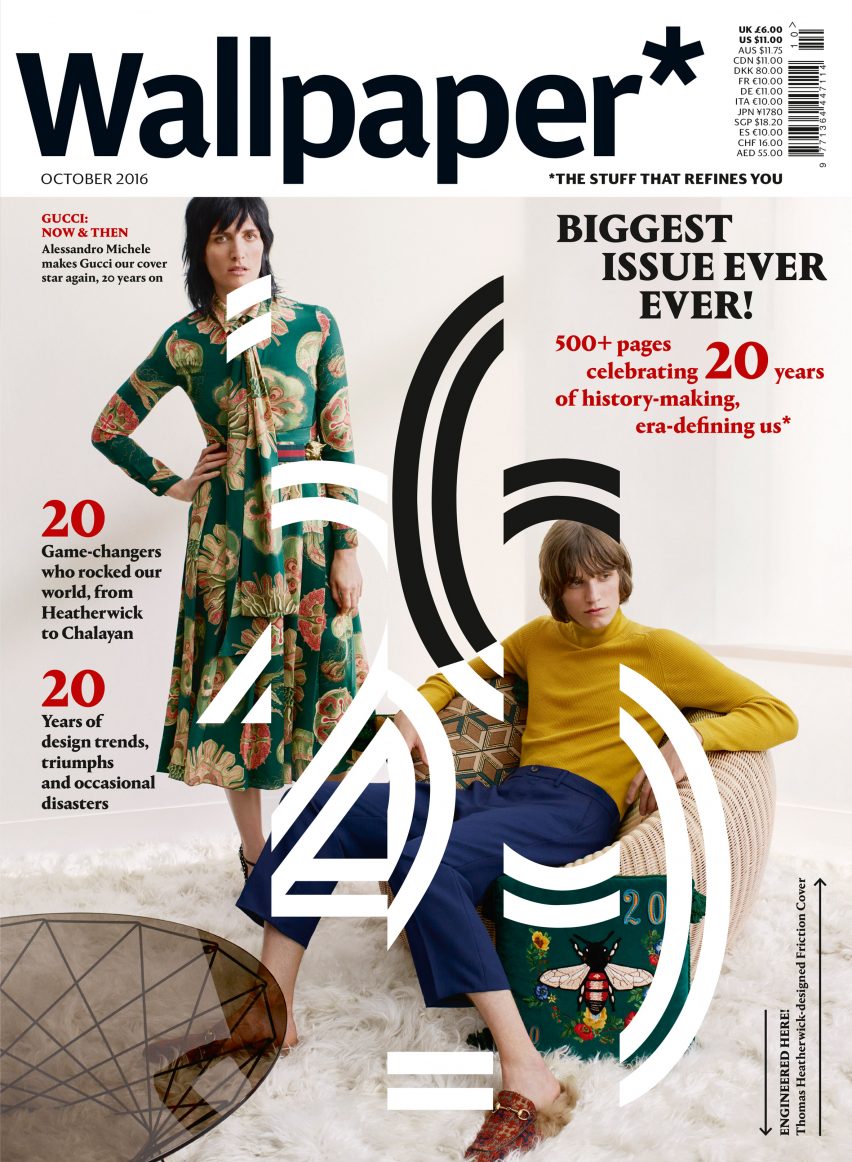 Heatherwick Designs Magazine Cover For Wallpaper S 20th Anniversary