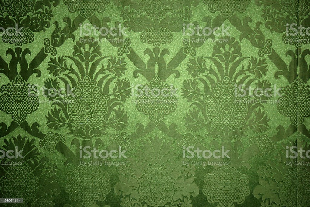 Old Vintage Green Wallpaper Texture Stock Photo   Download Image