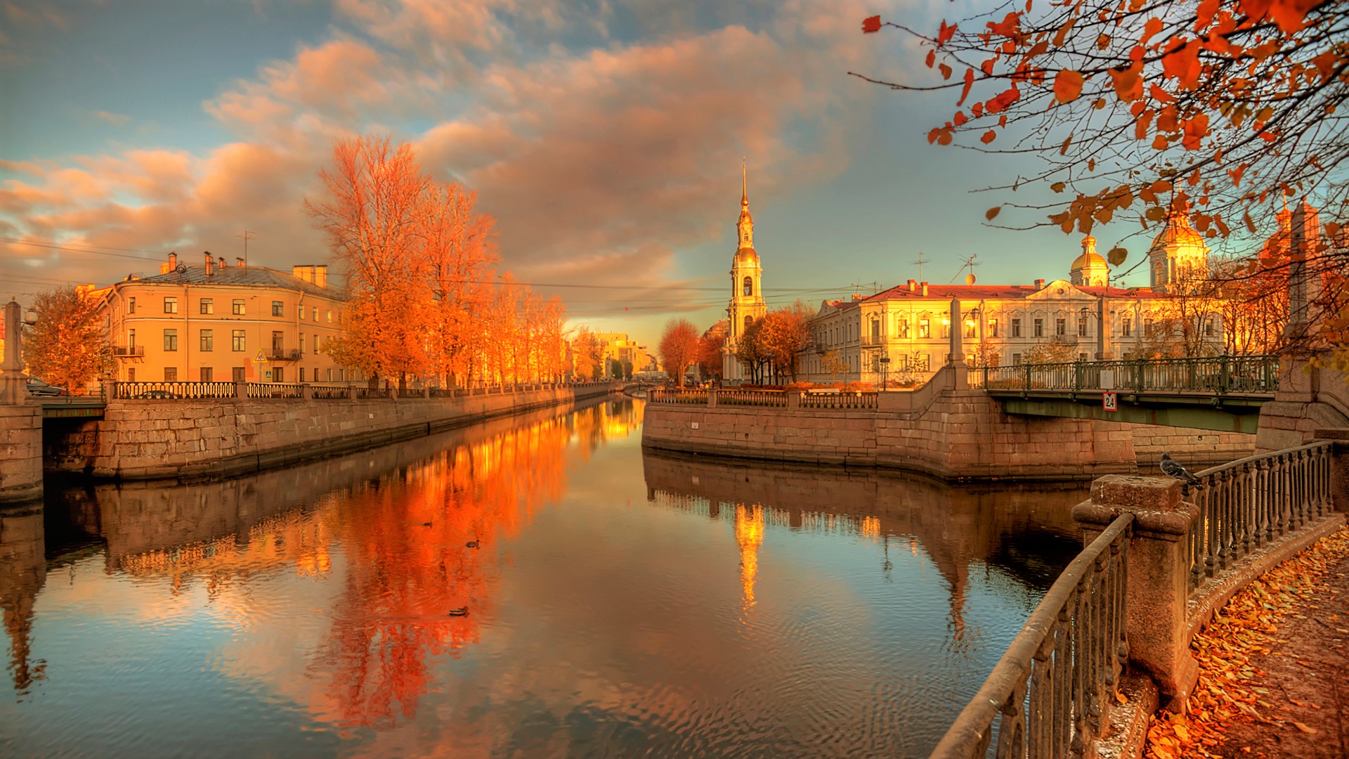 Autumn In St Petersburg Russia HD Wallpaper Background Image