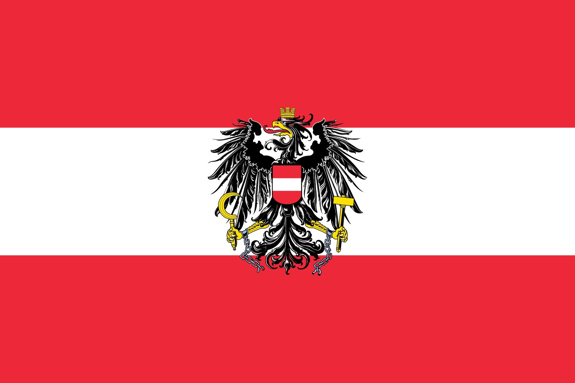 Austria Flag Wallpaper