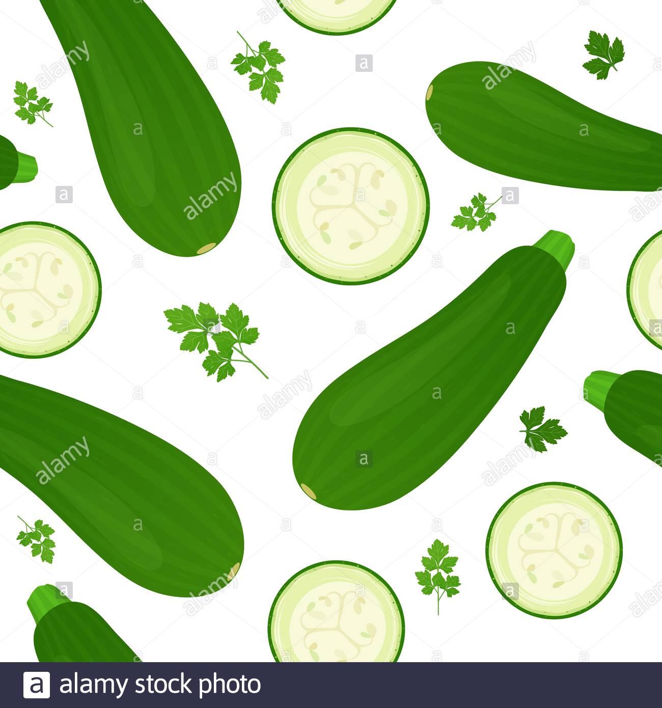 free-download-whole-zucchini-and-zucchini-slices-isolated-on-white