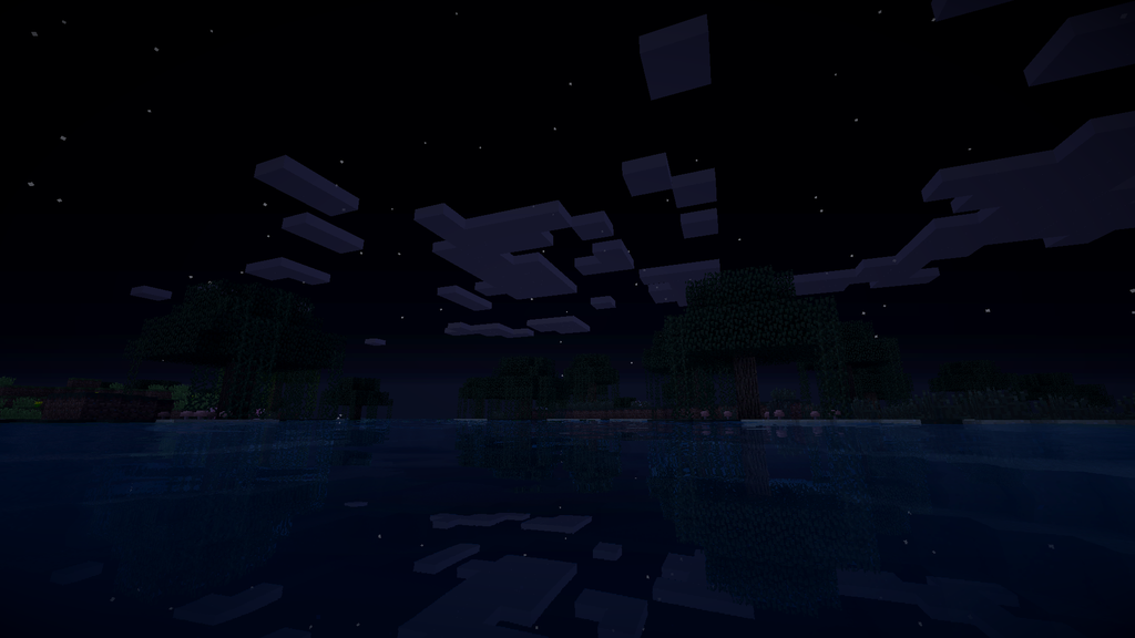 Minecraft Wallpaper 1080p Night In Swampland By Legendtish On