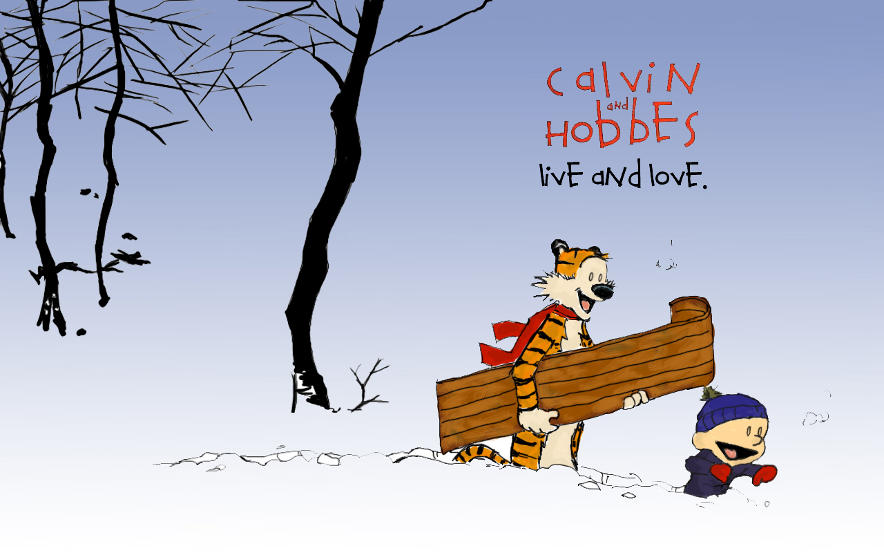 Calvin Hobbes By Aeskape Live And Love