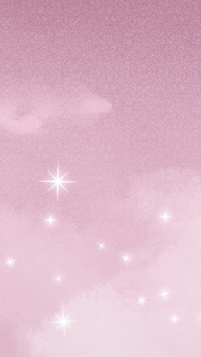 Aesthetic Pink iPhone Wallpaper Sparkling