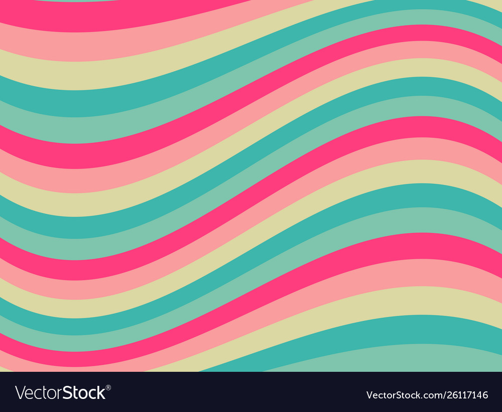 Happy Abstract Wavy Background Royalty Vector Image
