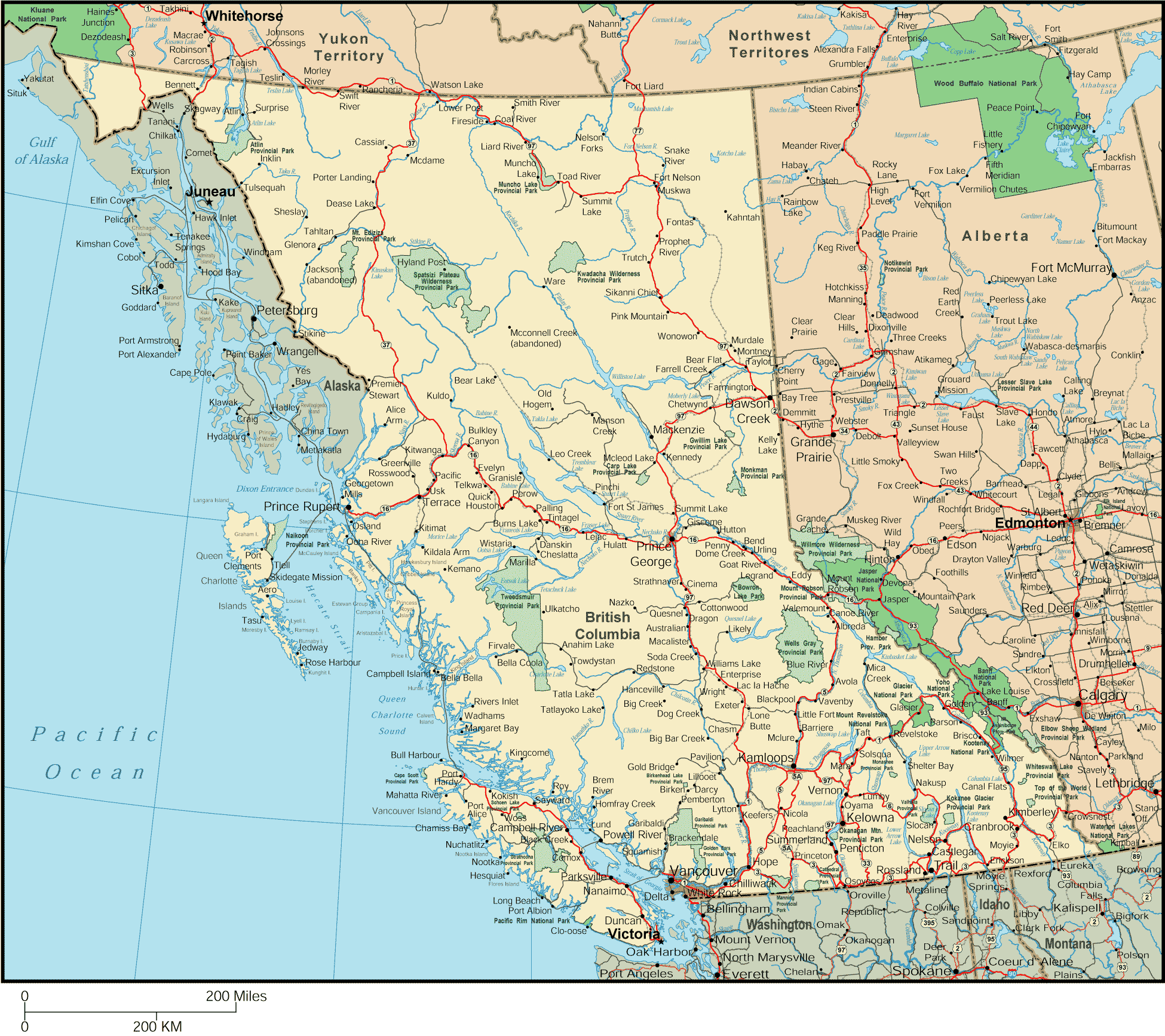 Maps Of Sub Regions In British Columbia