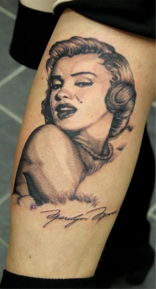 Marilyn Monroe Amazing Tattoo Lips