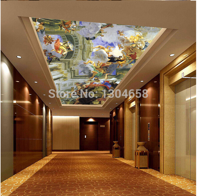 Customized Modern Wallpaper Murals For Ceiling Vinyl Background Which